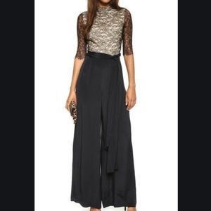Alice + Olivia Rona Lace Jumpsuit with sash
